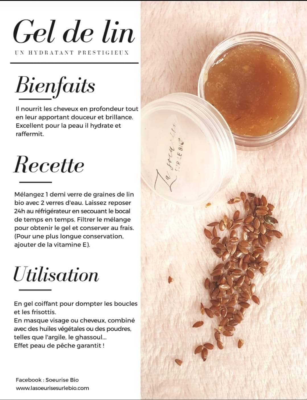 Fabriquez son gel de lin