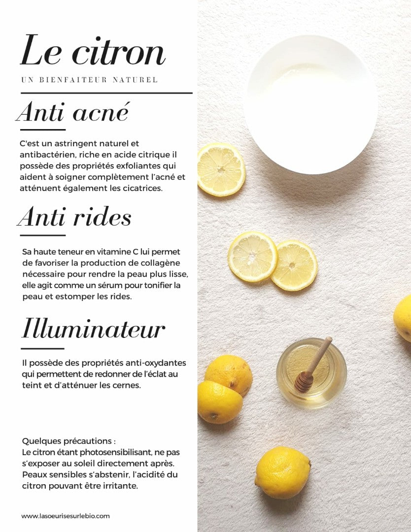 Les bienfaits du citron